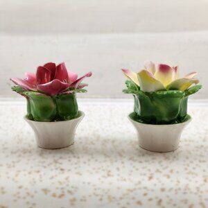 Vintage Flower Salt & Pepper Shaker Set